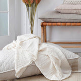 Pom Pom At Home HERMOSA OVERSIZED THROW BLANKET Cream_Cream 60x90