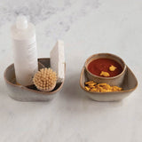Creative Co-op STONEWARE CRACKER AND SOUP BOWL