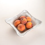 Etta B Pottery MEDIUM SQUARE BOWL Simply White