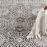 Dash and Albert TEMPLE MICRO HOOKED WOOL RUG Charcoal
