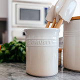 Le Creuset CRAFT SERIES 5 PIECE UTENSIL SET WITH CROCK White