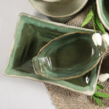 Etta B Pottery CUPBOARD DISH Matcha Leaf
