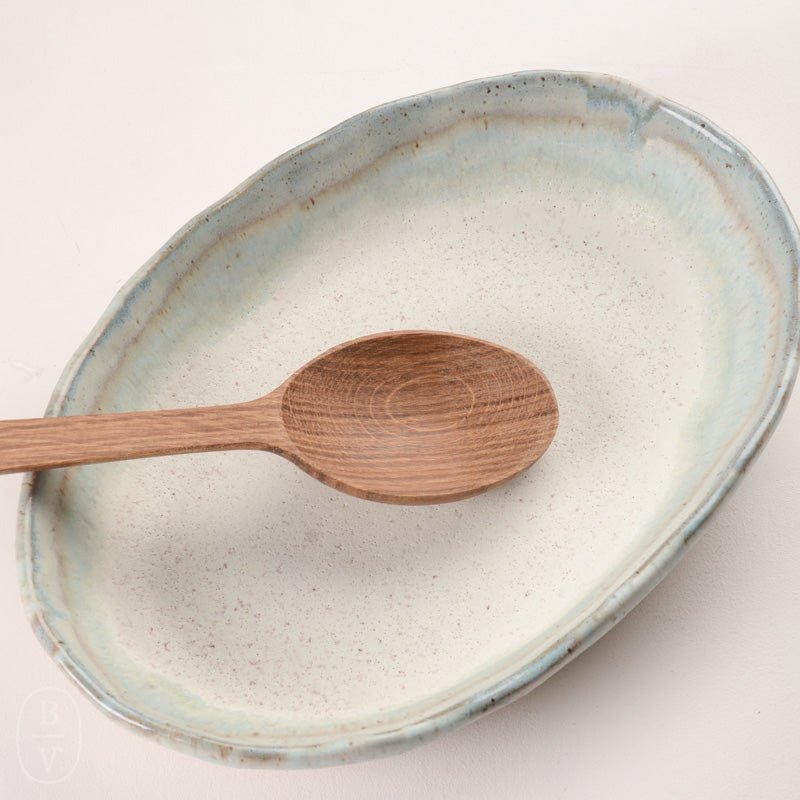 Etta B Pottery OVAL BAKING DISH Hydrangea