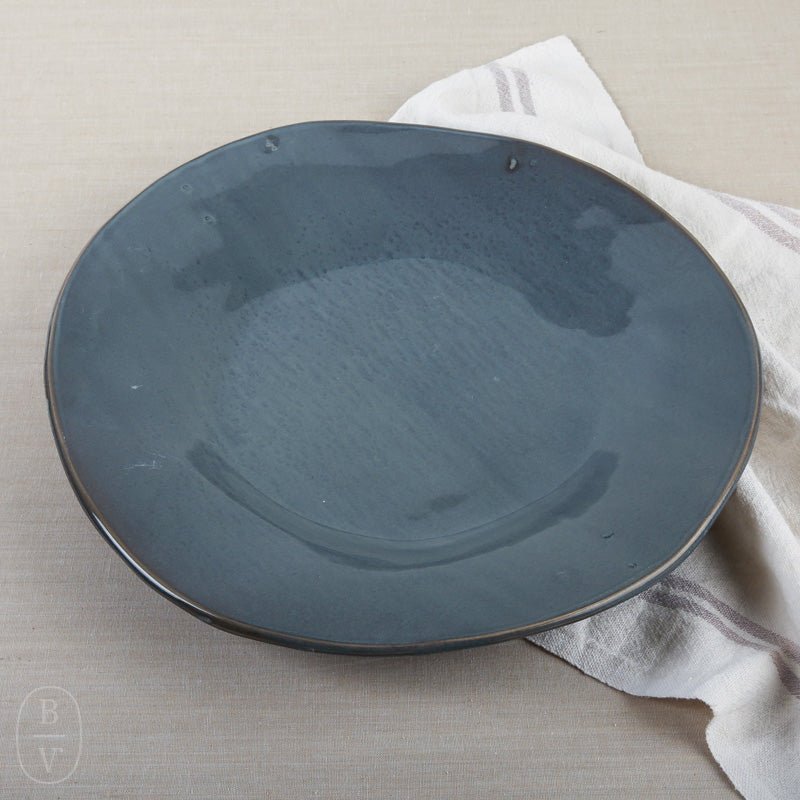 Alex Marshall Studios ROUND PLATTER Blue Gray 15.5