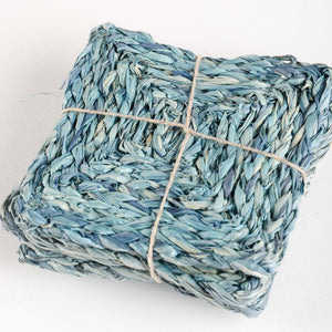 Blue Pheasant ZOEY COASTERS BOXED SET OF 4 Mixed Blue Square