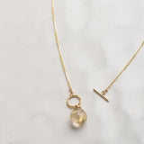 Ellen Hays Jewelry AMBER STONE LARIAT N2094 NECKLACE