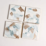 Haley Farris Fine Art ABSTRACT COASTER SET Blue