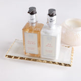 Zodax TEXTURED TRAY WITH JAGGED GOLD RIM