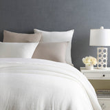 Pine Cone Hill STONE WASHED LINEN DUVET COVER White
