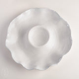 Etta B Pottery CRUDITES SERVER DISH Simply White