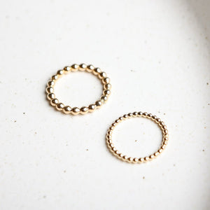 eNewton Design CLASSIC GOLD BEAD RING 3mm
