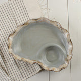 Etta B Pottery WAVY CHIP AND DIP DISH Peaceful