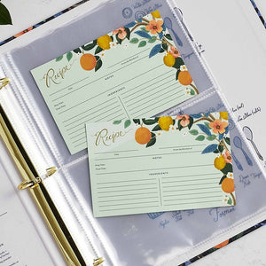 Rifle Paper Co RECIPE CARDS Citrus Grove