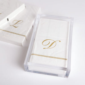 Caspari ACRYLIC GUEST NAPKIN HOLDER Clear