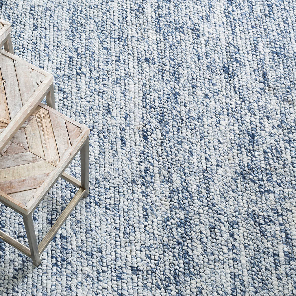 Dash and Albert NIELS WOVEN WOOL/VISCOSE RUG Navy