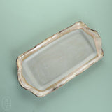 Etta B Pottery RECTANGLE TRAY HANDLES Peaceful