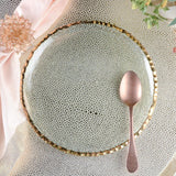 Annieglass EDGEY SALAD PLATE Gold 8.5