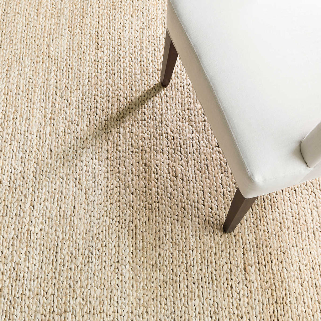 Dash and Albert JUTE WOVEN RUG Bleached Oak