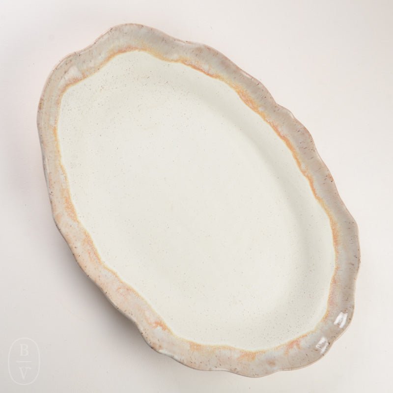 Etta B Pottery GRAND OVAL PLATTER Dogwood