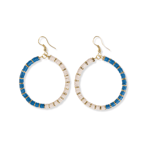 Ink and Alloy FONDA HALF AND HALF EARRINGS Teal