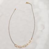 Ellen Hays Jewelry DAINTY RINGS OXIDIZED CHAIN N2053 NECKLACE