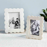 Mudpie SCALLOPED MARBLE FRAME 5x7