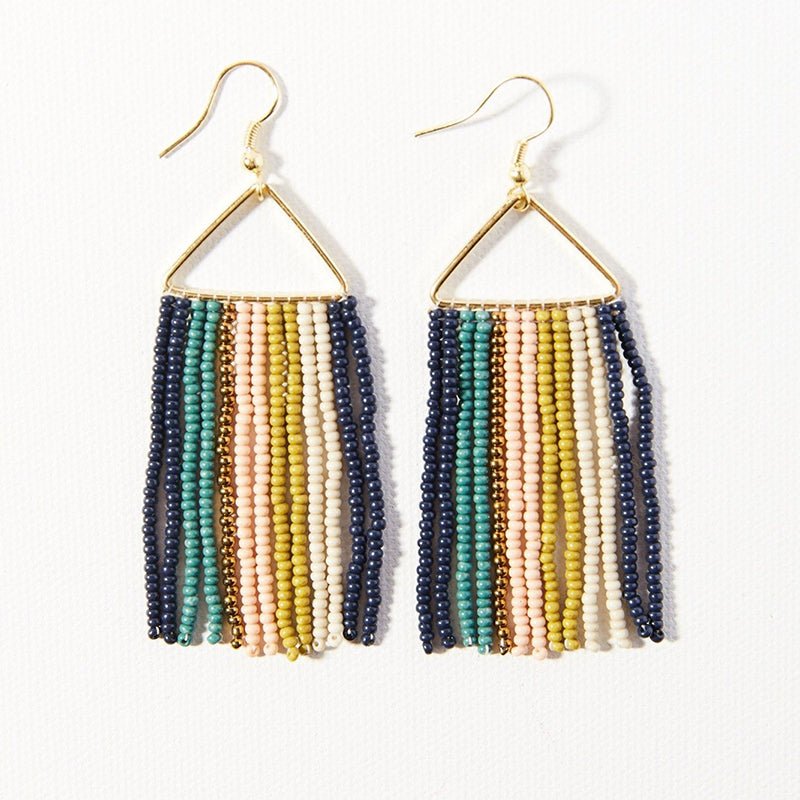Triangle Seed Bead Earrings By Ink And Alloy – Bella Vita Gifts & Interiors