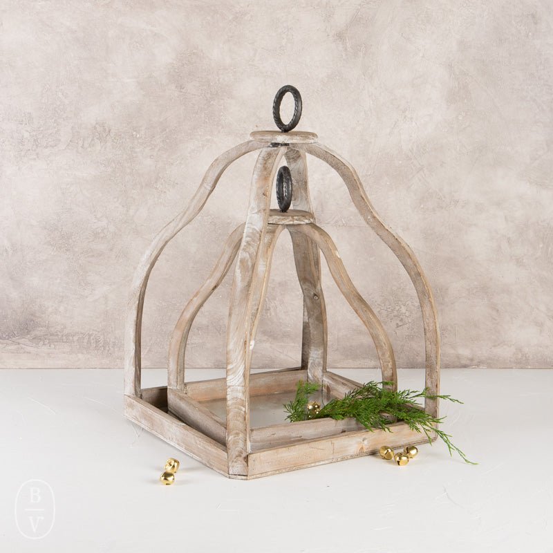 Creative Co-op WOOD METAL DECORATIVE TRAY