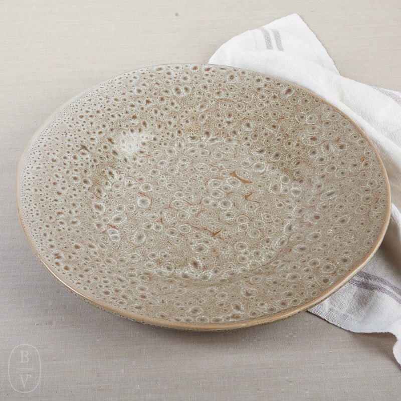Alex Marshall Studios ROUND PLATTER Speckled Brown 15.5