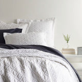 Pine Cone Hill WASHED LINEN QUILT White