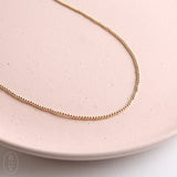 eNewton Design CLASSIC BEAD CHOKER NECKLACE Gold 2mm