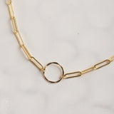 Ellen Hays Jewelry SINGLE RING CHAIN N2090 NECKLACE