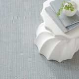 Dash and Albert HERRINGBONE WOVEN COTTON RUG Swedish Blue