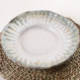 Etta B Pottery CRIMPED EDGE ROUND PLATTER Magnolia