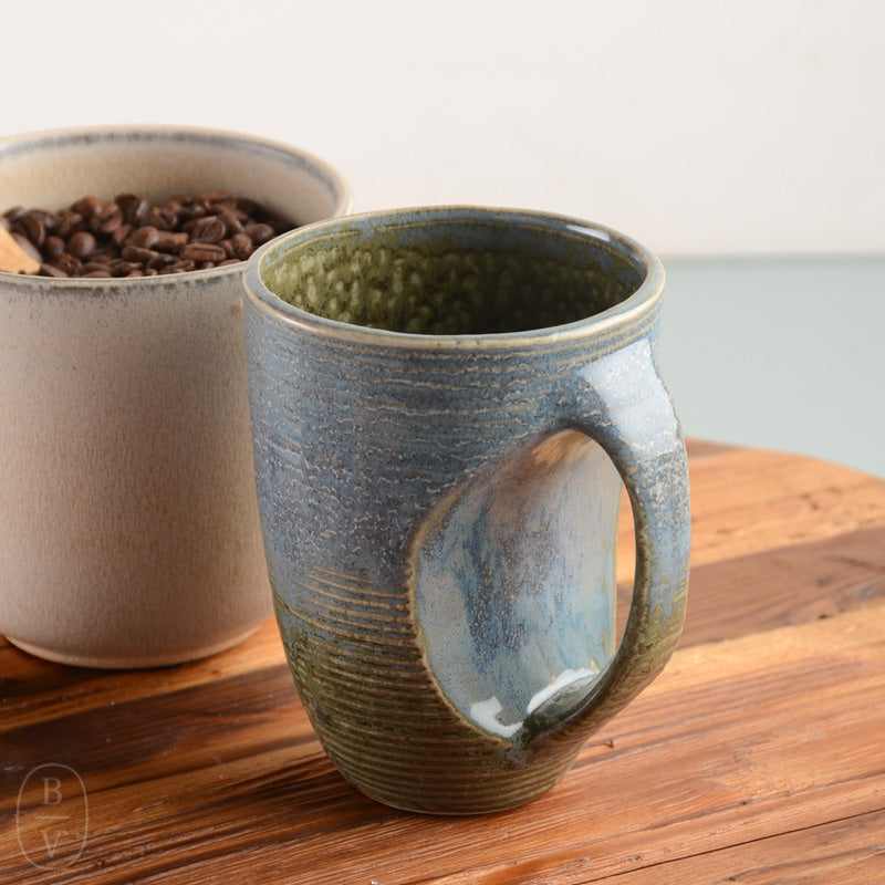 Creative Co-op REACTIVE GLAZE STONEWARE MUG Grey