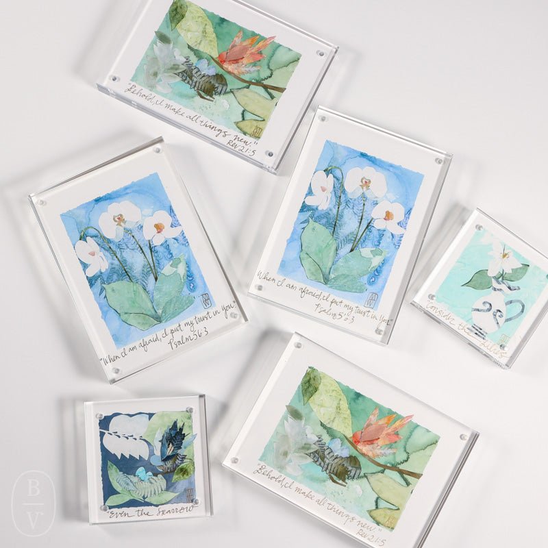 Meghean Warner ACRYLIC FRAMED LILY PRINT