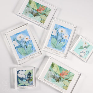 Meghean Warner ACRYLIC FRAMED SMALL SPARROW PRINT