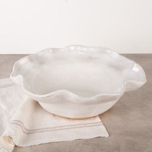 Etta B Pottery LARGE FRUIT BOWL Simply White