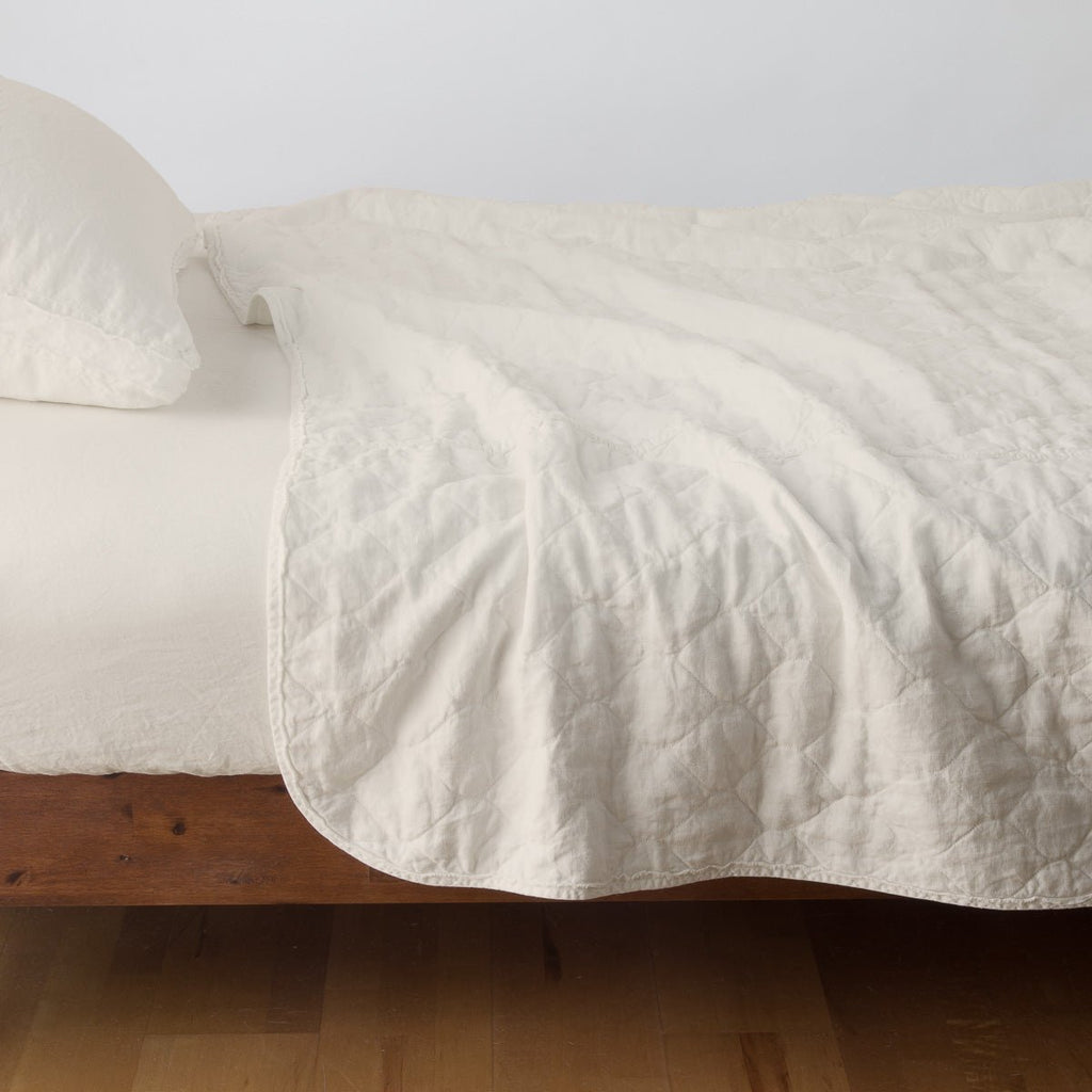 Bella Notte Linens AUSTIN COVERLET Parchment