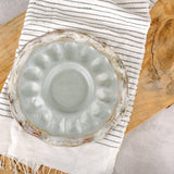 Etta B Pottery HANDCRAFTED EGG PLATTER Peaceful