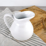 Etta B Pottery PITCHER Simply White Small
