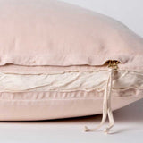 Bella Notte Linens HARLOW THROW PILLOW Pearl 18" Round
