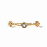 Julie Vos CALYPSO BANGLE BRACELET Iridescent Charcoal Blue Large