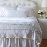 Bella Notte Linens CARMEN THROW BLANKET White