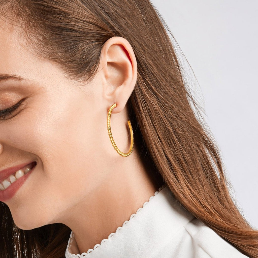 Julie Vos COLETTE BEAD HOOP EARRINGS