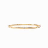 Julie Vos CRESCENT BANGLE BRACELET Gold Pearl