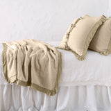 Bella Notte Linens DELPHINE THROW BLANKET Honeycomb