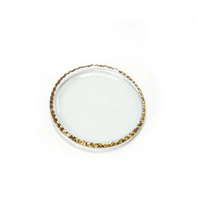 Annieglass EDGEY APPETIZER PLATE Gold