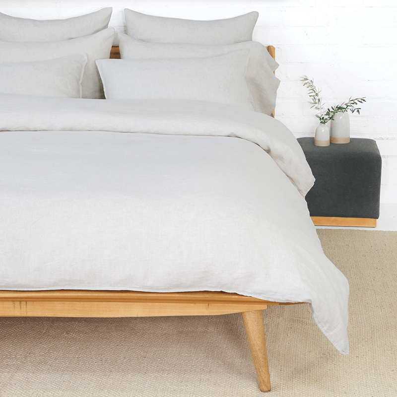 Pom Pom At Home PARKER LINEN DUVET SET Flax