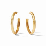 Julie Vos HAVANA HOOP EARRINGS Gold Large